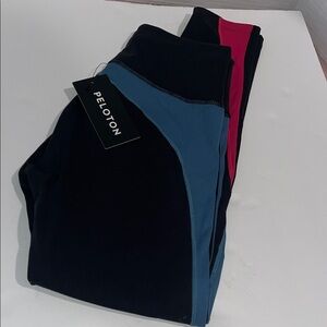 Peloton Women's Leggings - Black, Blue, and Pink